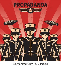 Propaganda poster template