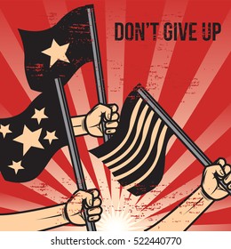 Propaganda poster template