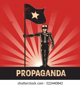 Propaganda poster template