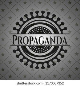 Propaganda realistic black emblem
