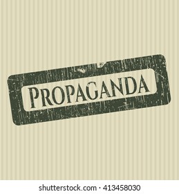Propaganda-Gummistempel