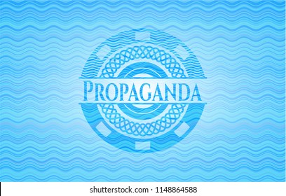 Propaganda water emblem.