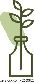 Plantas de propagación en olla, ilustración, vector sobre fondo blanco.