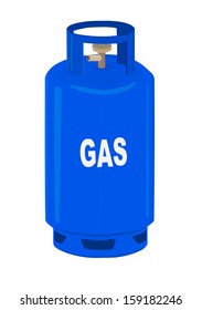 Propane gas cylinder - vector illustration. 