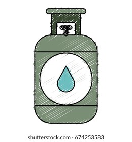 Propane gas tank icon