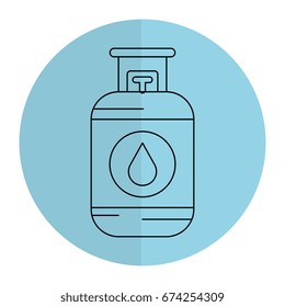 Propane gas tank icon