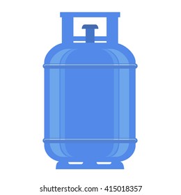 Propane Gas Tank On White Background.