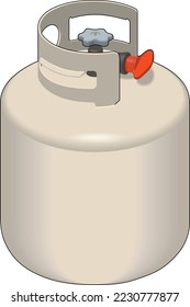 Propane Gas Tank Vector Illustration