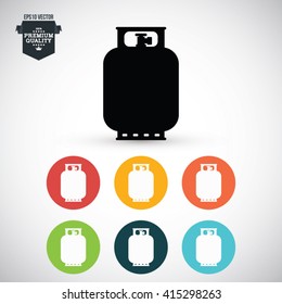 Propane Gas Tank Vector Illustration