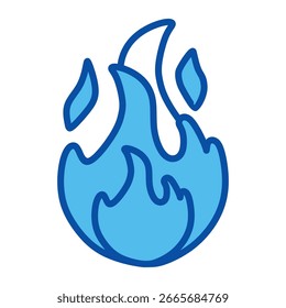 Propane Icons In Blue Style, Vector Illustration