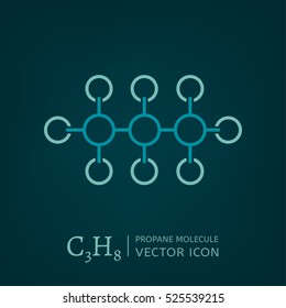 Propane Molecule Icon