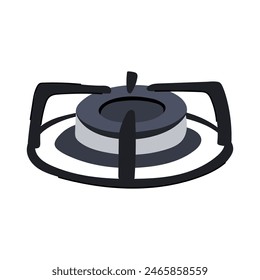 propane stove burner cartoon. cook hob, butane view, cooking energy propane stove burner sign. isolated symbol vector illustration