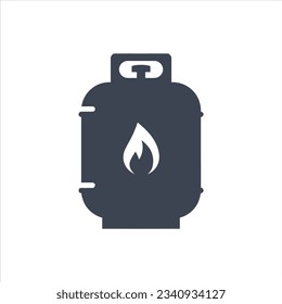 Propane Tank Icon on white background