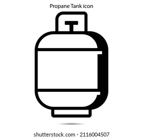 Propane Tank Icon Vector Illustration Graphic On Background