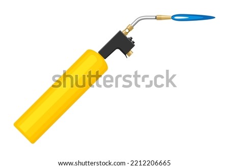 Propane torch - hand tool used for the application of flame in construction and metal-working industries Foto stock © 