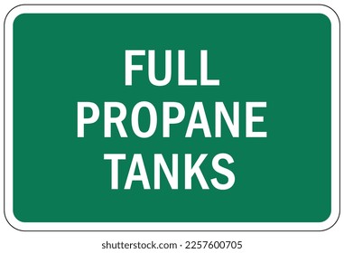 Propane warning chemical sign and labels