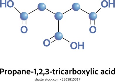 
Propane-1,2,3-tricarboxylic acid is an inhibitor of the enzyme aconitase and therefore interferes with the Krebs cycle