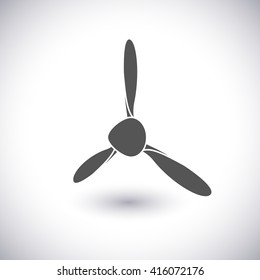 Propeller aircraft vector illustration