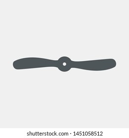Propeller airplane quality vector illustration cut