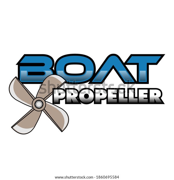 Propeller boat logo\
template design idea