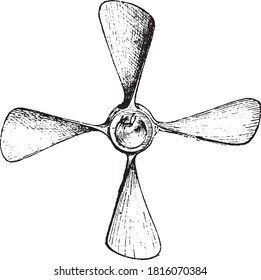 Propeller, From the Dictionary of Word and Things, 1888.