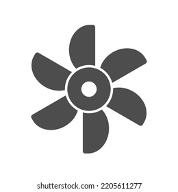 Propeller or fan glyph icon