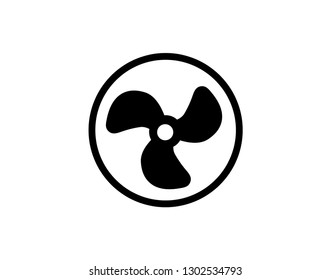 Propeller fan icon representing cooling and air circulation