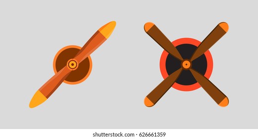 Propeller fan vector wind ventilator equipment air plane blower cooler rotation technology circle.