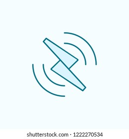 propeller  field outline icon on light background