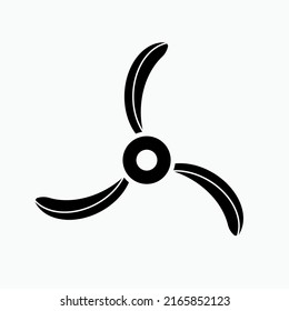 Propeller Icon Fan Symbol Vector Stock Vector (Royalty Free) 2165852123 ...