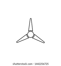 Propeller icon. Isolated design symbol