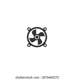 Icono de hélice logotipo de plantilla de diseño plano vector