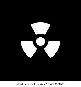 Propeller Icon On Black Background. Black Flat Style Vector Illustration