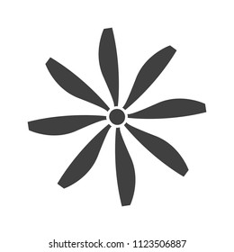 propeller icon on white background vector art