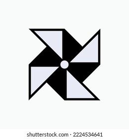 Propeller Icon. Pinwheel, Windmill  Symbol - Vector.
