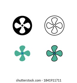 Propeller icon set in eps 8