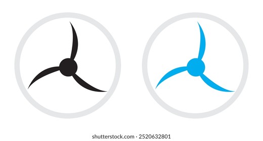 propeller icon set, propeller icon isolated on white background. vector illustration.