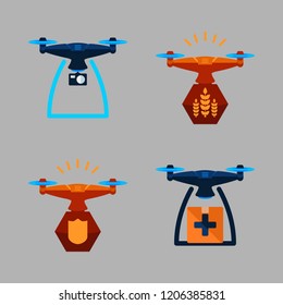 propeller icon set. vector set about drone icons set.