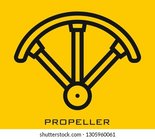 Propeller icon signs