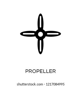 Propeller icon. Propeller symbol design from Nautical collection. Simple element vector illustration on white background.