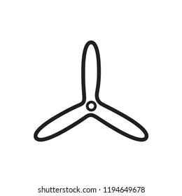 propeller icon in trendy flat design 