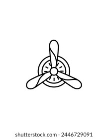 propeller icon, vector best line icon.