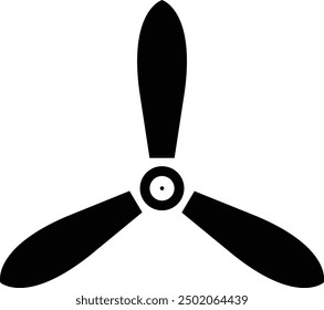 propeller icon vector design element, engine or motor image, flat design fan propellers vector, isolated on transparent background. wind fan rotating prop, fan, rotor mover, aircraft design.