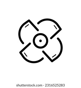 Propeller icon vector design trendy