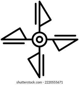 Propeller icon vector image. Can also be used for web apps, mobile apps and print media.