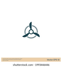 propeller icon vector logo template