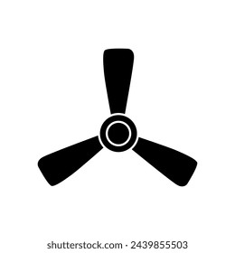 Icono de hélice vector conjunto. Señal de ilustración de tornillo. Símbolo o logotipo de la cuchilla.