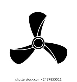 Propeller icon vector set. Screw illustration sign. Blade symbol or logo.