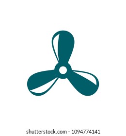 Propeller Icon Vector. Simple flat symbol. Illustration pictogram