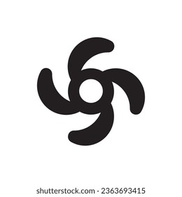 propeller icon vector template illustration logo design